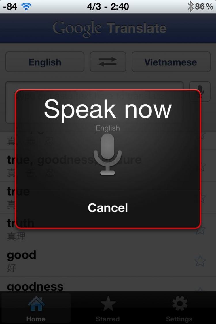 <a><img src="https://www.theepochtimes.com/assets/uploads/2015/09/app1.jpg" alt="A voice transcription screen is shown in the Google Translate iPhone app, allowing users to speak words or phrases they would like to translate into another language. (Tan Truong/The Epoch Times)" title="A voice transcription screen is shown in the Google Translate iPhone app, allowing users to speak words or phrases they would like to translate into another language. (Tan Truong/The Epoch Times)" width="320" class="size-medium wp-image-1805730"/></a>