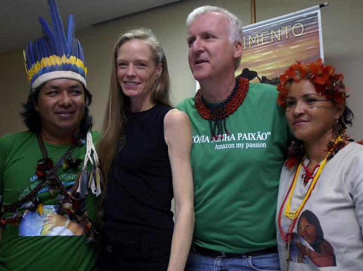<a><img src="https://www.theepochtimes.com/assets/uploads/2015/09/av98172912.jpg" alt="Canadian filmmaker James Cameron (2nd R) and his wife Susan pose with Brazilian Amazon native chiefs after a press conference, on March 31, 2010, in Manaus, Brazil. Cameron took part in the International Forum on Sustainability. 'Avatar' was filmed in Brazil (Marcio James/AFP/Getty Images)" title="Canadian filmmaker James Cameron (2nd R) and his wife Susan pose with Brazilian Amazon native chiefs after a press conference, on March 31, 2010, in Manaus, Brazil. Cameron took part in the International Forum on Sustainability. 'Avatar' was filmed in Brazil (Marcio James/AFP/Getty Images)" width="320" class="size-medium wp-image-1821010"/></a>