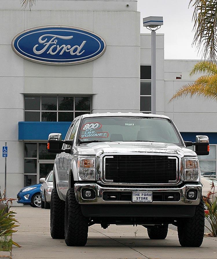 <a><img src="https://www.theepochtimes.com/assets/uploads/2015/09/ford_119891776.jpg" alt="PROFITABLE: A new Ford truck is displayed on the sales lot at The Ford Store on July 26, in San Leandro, Calif. Ford Motor Company reported its ninth consecutive quarterly profit with second-quarter earnings of $2.4 billion or 59 cents a share compared to $2.6 billion, or 61 cents a share one year ago. (Justin Sullivan/Getty Images)" title="PROFITABLE: A new Ford truck is displayed on the sales lot at The Ford Store on July 26, in San Leandro, Calif. Ford Motor Company reported its ninth consecutive quarterly profit with second-quarter earnings of $2.4 billion or 59 cents a share compared to $2.6 billion, or 61 cents a share one year ago. (Justin Sullivan/Getty Images)" width="575" class="size-medium wp-image-1799973"/></a>