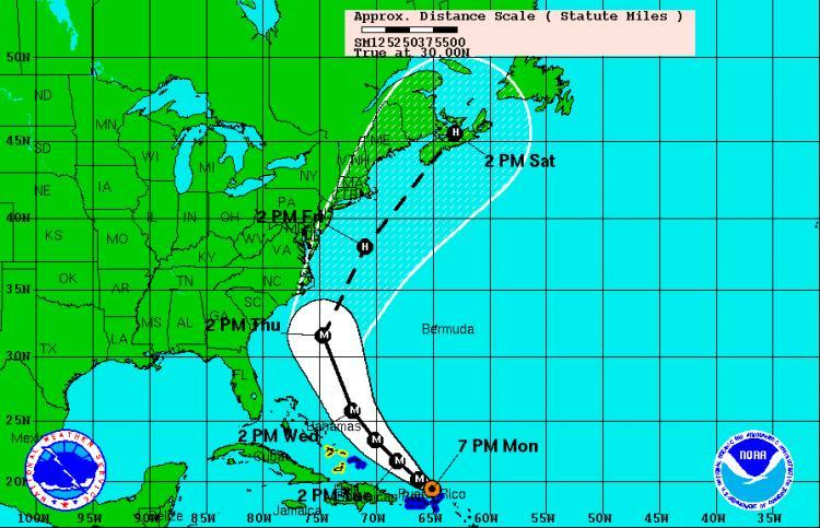 <a><img src="https://www.theepochtimes.com/assets/uploads/2015/09/hurricanephoto.jpg" alt="HURRICANE COMING: Hurricane Earl is forecast to run almost parallel to the U.S. East Coast, starting with North Carolina. It may reach the Canadian Maritime provinces by Saturday morning. This image shows a five-day forecast of the hurricane's path.   (Courtesy of NOAA)" title="HURRICANE COMING: Hurricane Earl is forecast to run almost parallel to the U.S. East Coast, starting with North Carolina. It may reach the Canadian Maritime provinces by Saturday morning. This image shows a five-day forecast of the hurricane's path.   (Courtesy of NOAA)" width="320" class="size-medium wp-image-1815308"/></a>
