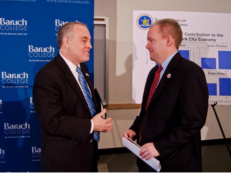 <a><img src="https://www.theepochtimes.com/assets/uploads/2015/09/immgrant.jpg" alt="TALKING POLITICS: New York state Comptroller Thomas DiNapoli (L) and District 26 Councilman James Van Bramer talk after a conference on immigrant's contribution to the economy in New York City. (Joshua Philipp/The Epoch Times)" title="TALKING POLITICS: New York state Comptroller Thomas DiNapoli (L) and District 26 Councilman James Van Bramer talk after a conference on immigrant's contribution to the economy in New York City. (Joshua Philipp/The Epoch Times)" width="320" class="size-medium wp-image-1824020"/></a>