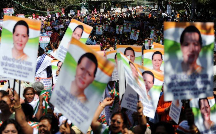 <a><img src="https://www.theepochtimes.com/assets/uploads/2015/09/indiasecond97529044.jpg" alt="Women supporters of India's ruling Congress Party carry placards portraying party president Sonia Gandhi as they rally in support of the proposed Women's Reservation Bill in New Delhi on March 8. (Manan Vatsyayana/AFP/Getty Images)" title="Women supporters of India's ruling Congress Party carry placards portraying party president Sonia Gandhi as they rally in support of the proposed Women's Reservation Bill in New Delhi on March 8. (Manan Vatsyayana/AFP/Getty Images)" width="320" class="size-medium wp-image-1822264"/></a>