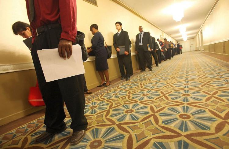 <a><img src="https://www.theepochtimes.com/assets/uploads/2015/09/jobfair-104544619.jpg" alt="Job seekers line up to attend a job fair September 29, 2010 in New York City. American companies have also increased the offshoring of skilled, professional service sector employees. (Mario Tama/Getty Images)" title="Job seekers line up to attend a job fair September 29, 2010 in New York City. American companies have also increased the offshoring of skilled, professional service sector employees. (Mario Tama/Getty Images)" width="320" class="size-medium wp-image-1810947"/></a>