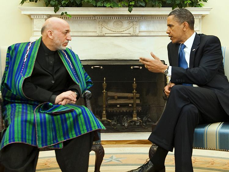 <a><img src="https://www.theepochtimes.com/assets/uploads/2015/09/karzobo99052514.jpg" alt="President Barak Obama (R) speaks with Afghanistan President Hamid Karzai during a meeting in the Oval Office at the White House in Washington, DC, May 12, 2010. (Jim Watson/AFP/Getty Images)" title="President Barak Obama (R) speaks with Afghanistan President Hamid Karzai during a meeting in the Oval Office at the White House in Washington, DC, May 12, 2010. (Jim Watson/AFP/Getty Images)" width="320" class="size-medium wp-image-1819995"/></a>