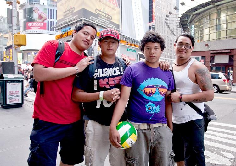 <a><img src="https://www.theepochtimes.com/assets/uploads/2015/09/latino.jpg" alt="YOUNG AND LATINO: Frank Taco, 21, Luis Guzman, 15, Jesus Mendez, 18, and Armando Guzman, 28 in Times Square on Thursday. Mayor Bloomberg launched a $127 public-private initiative on Thursday to help close the gap between young Latino and black males and their peers. (Amal Chen/The Epoch Times)" title="YOUNG AND LATINO: Frank Taco, 21, Luis Guzman, 15, Jesus Mendez, 18, and Armando Guzman, 28 in Times Square on Thursday. Mayor Bloomberg launched a $127 public-private initiative on Thursday to help close the gap between young Latino and black males and their peers. (Amal Chen/The Epoch Times)" width="320" class="size-medium wp-image-1799814"/></a>