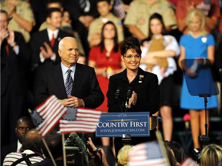 <a><img src="https://www.theepochtimes.com/assets/uploads/2015/09/mamaanam82598924.jpg" alt="Presumptive Republican presidential nominee John McCain and Alaska Gov. Sarah Palin at a rally by presumptive Republican presidential nominee John McCain's at the Ervin J. Nutter Center August, 29, 2008, in Dayton, Ohio.   (J.D. Pooley/Getty Images)" title="Presumptive Republican presidential nominee John McCain and Alaska Gov. Sarah Palin at a rally by presumptive Republican presidential nominee John McCain's at the Ervin J. Nutter Center August, 29, 2008, in Dayton, Ohio.   (J.D. Pooley/Getty Images)" width="320" class="size-medium wp-image-1833873"/></a>