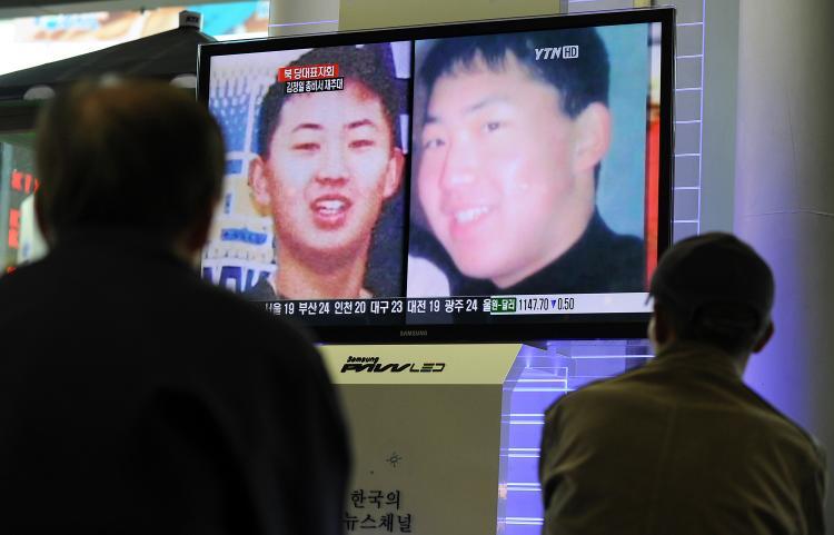 <a><img src="https://www.theepochtimes.com/assets/uploads/2015/09/nh104499288.jpg" alt="South Korean men watch a public TV screen showing what is believed to be the picture of Kim Jong-Un, the youngest son of North Korean dictator Kim Jong-Il, at a railway station in Seoul on Sept. 28. (Jung Yeon-Je/AFP/Getty Images)" title="South Korean men watch a public TV screen showing what is believed to be the picture of Kim Jong-Un, the youngest son of North Korean dictator Kim Jong-Il, at a railway station in Seoul on Sept. 28. (Jung Yeon-Je/AFP/Getty Images)" width="320" class="size-medium wp-image-1814098"/></a>