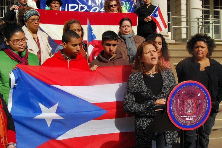 <a><img src="https://www.theepochtimes.com/assets/uploads/2015/09/puertoricaWEB.jpg" alt="Council Member Melissa Mark-Viverito spoke at a press conference at City Hall on Sunday in support of increasing services for Young Puerto Ricans in New york, a recent report states that Puerto Rican youth aged 16 to 24 are the most disadvantaged group in New York City. (Catherine Yang/The Epoch Times)" title="Council Member Melissa Mark-Viverito spoke at a press conference at City Hall on Sunday in support of increasing services for Young Puerto Ricans in New york, a recent report states that Puerto Rican youth aged 16 to 24 are the most disadvantaged group in New York City. (Catherine Yang/The Epoch Times)" width="320" class="size-medium wp-image-1812807"/></a>