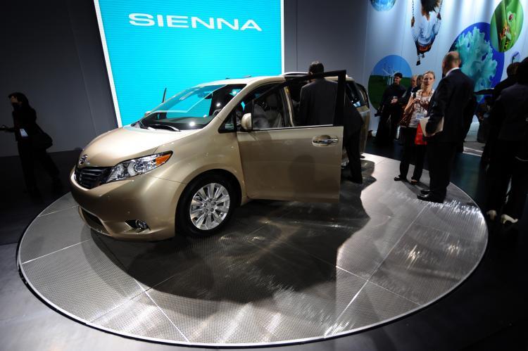 <a><img src="https://www.theepochtimes.com/assets/uploads/2015/09/sienna_93608773.jpg" alt="The new Toyota Sienna is displayed during the Los Angeles Auto Show on December 2, 2009 in Los Angeles, California. The Los Angeles Auto Show will be open to the public December 4 to 13.  (Gabriel Bouys/AFP/Getty Images)" title="The new Toyota Sienna is displayed during the Los Angeles Auto Show on December 2, 2009 in Los Angeles, California. The Los Angeles Auto Show will be open to the public December 4 to 13.  (Gabriel Bouys/AFP/Getty Images)" width="320" class="size-medium wp-image-1820979"/></a>
