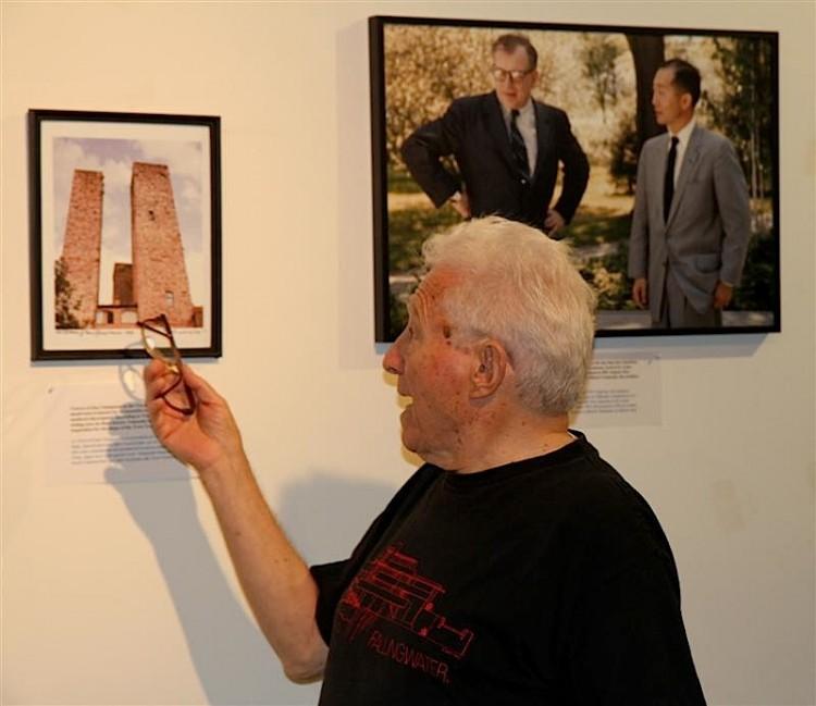 <a><img src="https://www.theepochtimes.com/assets/uploads/2015/09/tony1_WEB.jpg" alt="Renowned photographer Tony Vaccaro points at his photograph depicting the inspiration for the Twin Towers design, two medieval 'skyscrapers' in Italy, while the photograph on the right shows Twin Towers architect Minoru Yamasaki (R) and the Finnish-born architect Eero Saarinen (L), who first introduced the two. (Zack Stieber/The Epoch Times)" title="Renowned photographer Tony Vaccaro points at his photograph depicting the inspiration for the Twin Towers design, two medieval 'skyscrapers' in Italy, while the photograph on the right shows Twin Towers architect Minoru Yamasaki (R) and the Finnish-born architect Eero Saarinen (L), who first introduced the two. (Zack Stieber/The Epoch Times)" width="320" class="size-medium wp-image-1796921"/></a>