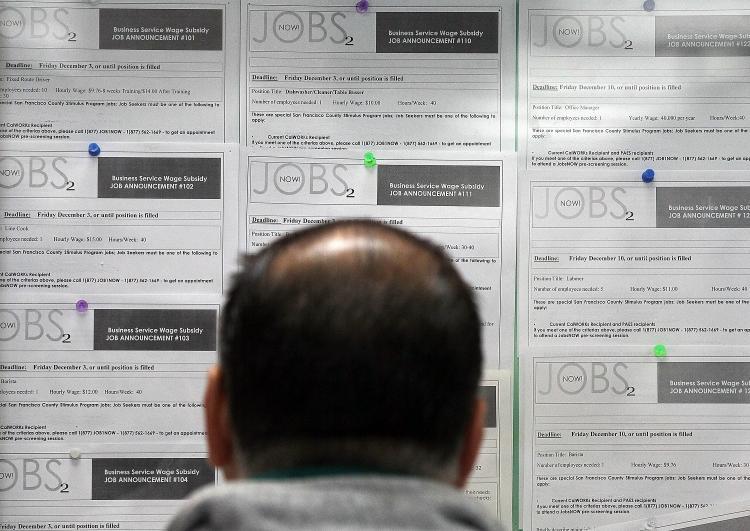 <a><img src="https://www.theepochtimes.com/assets/uploads/2015/09/unemployment_jobs_108826025.jpg" alt="Unemployment: A job seeker looks at a bulletin board with job listings at the Career Link Center One Stop job center Feb. 4 in San Francisco, Calif. A report by the U.S. Labor Department showed a drop in January's unemployment rate to 9 percent. (Justin Sullivan/Getty Images)" title="Unemployment: A job seeker looks at a bulletin board with job listings at the Career Link Center One Stop job center Feb. 4 in San Francisco, Calif. A report by the U.S. Labor Department showed a drop in January's unemployment rate to 9 percent. (Justin Sullivan/Getty Images)" width="320" class="size-medium wp-image-1808765"/></a>