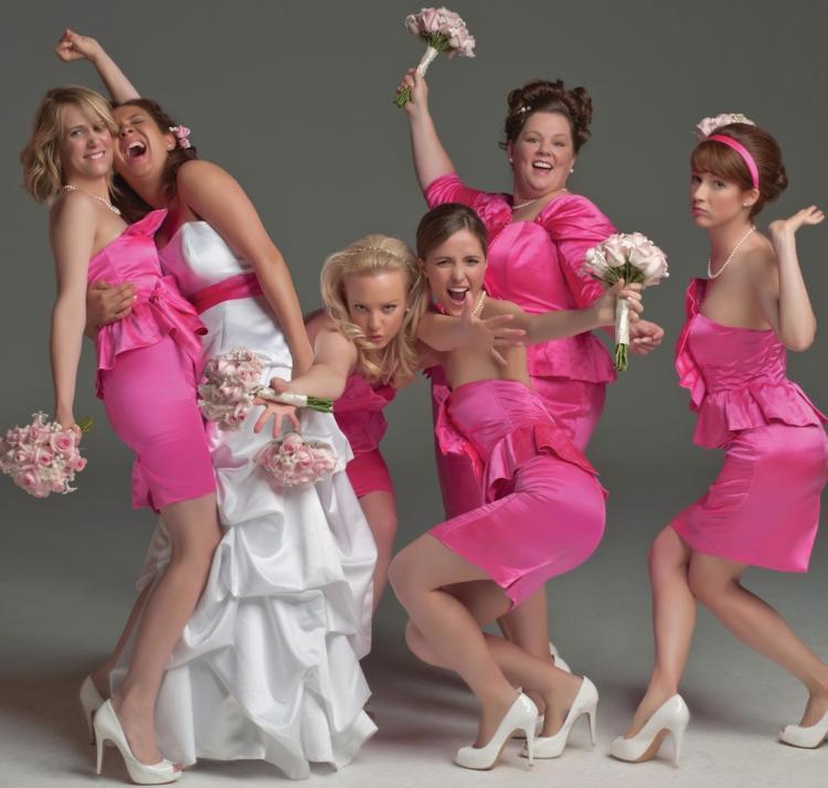 <a href="https://www.theepochtimes.com/assets/uploads/2015/10/Bridesmaids1.jpg"><img src="https://www.theepochtimes.com/assets/uploads/2015/10/Bridesmaids1.jpg" alt="WEDDING PARTY: (L-R) Kristen Wiig, Maya Rudolph, Wendi McLendon-Covey, Rose Byrne, Melissa McCarthy, and Ellie Kemper in the comedy 'Bridesmaids.' (Courtesy of  Universal Pictures)" title="WEDDING PARTY: (L-R) Kristen Wiig, Maya Rudolph, Wendi McLendon-Covey, Rose Byrne, Melissa McCarthy, and Ellie Kemper in the comedy 'Bridesmaids.' (Courtesy of  Universal Pictures)" width="575" class="size-medium wp-image-1870042"/></a>