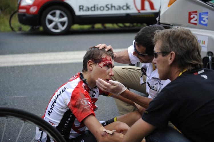 <a href="https://www.theepochtimes.com/assets/uploads/2015/10/Janez118409431.jpg"><img src="https://www.theepochtimes.com/assets/uploads/2015/10/Janez118409431.jpg" alt="RadioShack's Janez Brakjovic receives medical assistance after crashing during Stage Five of the 2011 Tour de France. (Lionel Bonaventure/AFP/Getty Images)" title="RadioShack's Janez Brakjovic receives medical assistance after crashing during Stage Five of the 2011 Tour de France. (Lionel Bonaventure/AFP/Getty Images)" width="450" class="size-medium wp-image-1869856"/></a>