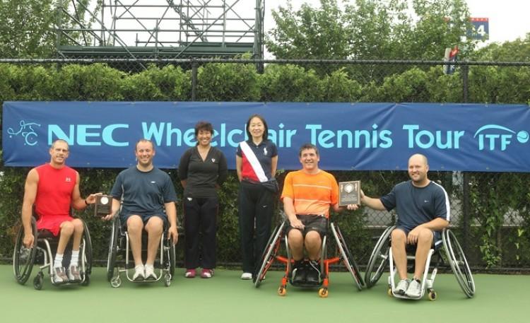 <a href="https://www.theepochtimes.com/assets/uploads/2015/10/Winners.jpg"><img src="https://www.theepochtimes.com/assets/uploads/2015/10/Winners.jpg" alt="The participants of the Men's Open Doubles Final during their trophy presentation, with Aki Takayama-Wolfson, tournament director. (Gary Du/The Epoch Times)" title="The participants of the Men's Open Doubles Final during their trophy presentation, with Aki Takayama-Wolfson, tournament director. (Gary Du/The Epoch Times)" width="575" class="size-medium wp-image-1869923"/></a>