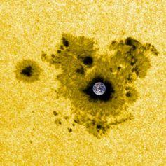 Sunspot:Earth ratio (NASA)