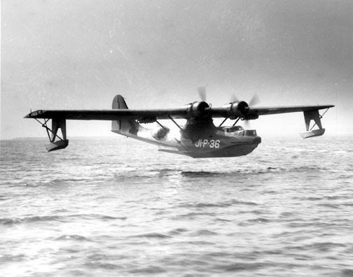 A PBY-5 making a landing in a file photo. (USN)
