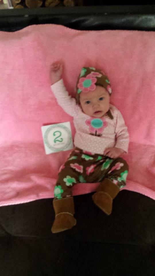 Two-month-old girl in Port Jervis on Nov. 4, 2015. (Fawn Koch)