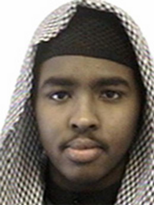 This undated photo provided by the FBI shows Mohamed Abdullahi Hassan, who turned himself in to authorities in Africa, the U.S. State Department said Monday, Dec. 7, 2015. A former Minnesota resident, Hassan joined al-Shabab in Somalia more than seven years ago and more recently went online to urge others to carry out violence on behalf of the Islamic State, authorities said. (FBI via AP)