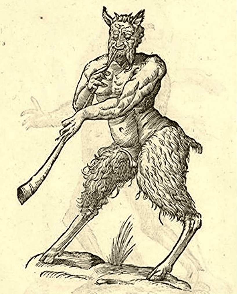 A satyr is a goat-man hybrid of Greek mythology. (Public domain)