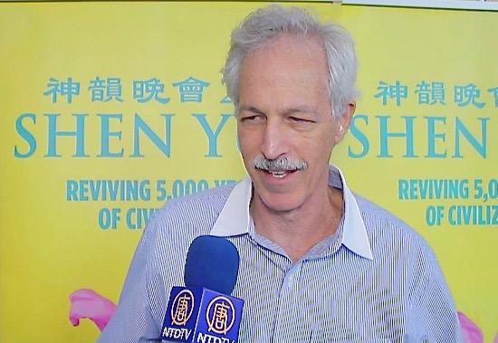 Steven, a mathematician, who attended Shen Yun Performing Arts on Saturday, Jan. 9, 2016, felt joy in the performance in Fort Lauderdale's Broward Center for the Performing Arts. (Courtesy of NTD Television)
