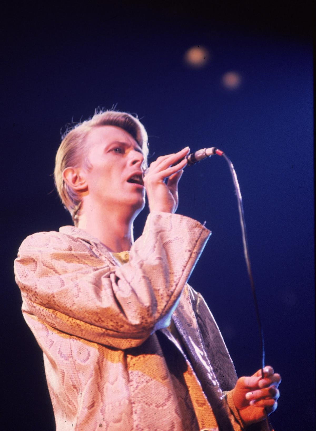 David Bowie at Madison Square Garden in New York in May 1978. (AP Photo/Brian Killigrew)