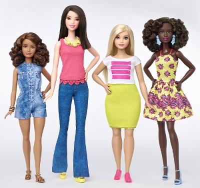 The 2016 Fashionista line of Barbie dolls. (Mattel)
