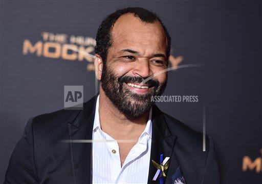 Jeffrey Wright arrives at the Los Angeles premiere of "The Hunger Games: Mockingjay - Part 2" at the Microsoft Theater on Monday, Nov. 16, 2015. (Jordan Strauss/Invision/AP)
