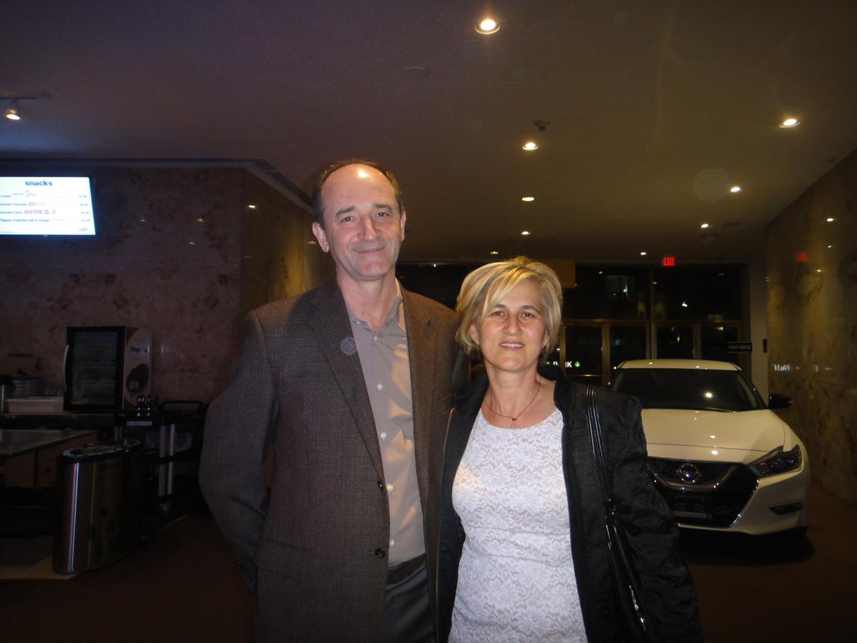 Mr. and Mrs. Kalavic at the Shen Yun performance at the Sony Centre for the Performing Arts in Toronto on April 21, 2016. (Dongyu Teng/Epoch Times)