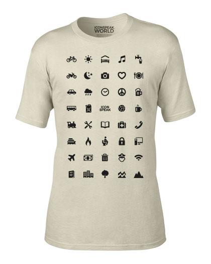 IconSpeak's World line T-shirt for men. (IconSpeak)
