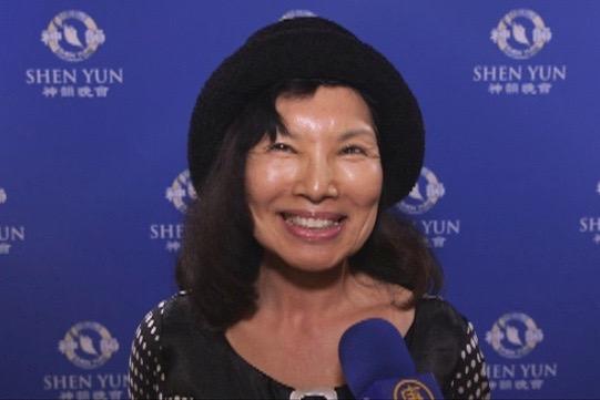 Sunny Jun, former professor at UC Santa Barbara after watching Shen Yun Performing Arts, at the Granada Theatre in Santa Barbara, on the afternoon of April 30, 2016. (Michael Ye/Epoch Times)