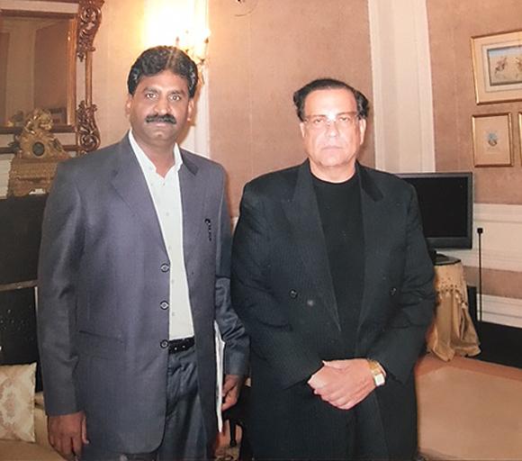 Pervez Rafique (L) with former Punjab Governor Mr. Salman Taseer in the Governor's House in Lahore in March 2009. Taseer was assassinated because of his opposition to the Blasphemy Laws. (Courtesy of Pervez Rafique)