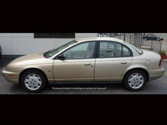 The suspect in the missing persons case of 15-year-old Pearl Pinson, Fernando Castro, was seen driving this gold Saturn. The Solano County Sheriff's Office is asking businesses to check their surveillance footage from 7 a.m. to 9 a.m. on May 25. (Solano County Sheriff's Office photo)
