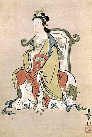 A depiction of the Queen Mother of the West from Edo-era Japan. (Kimbell Art Museum/PD-Art)