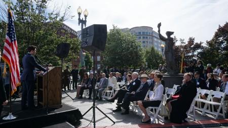 Dozens of groups from around the world gathered at a memorial event to honor victims of communist regimes at Washington, D.C., on June 10, 2016. (Lin Fan/Epoch Times)