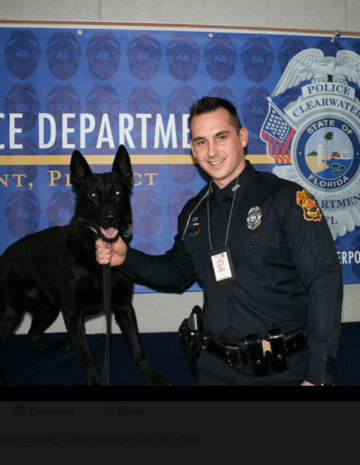 Sgt. Michael Spitaleri and K9 Major (Clearwater Police Department)