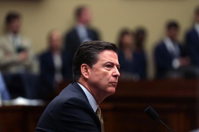 FBI Director James Comey testifies during a hearing before House Oversight and Government Reform Committee July 7, 2016, on Capitol Hill in Washington, D.C. (Alex Wong/Getty Images)