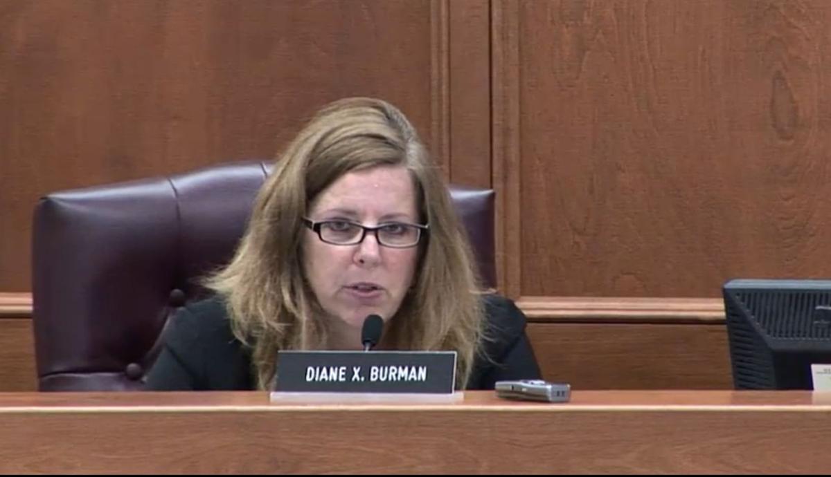 New York Public Service Commissioner Diane X. Burman at a hearing to approve Governor Andrew Cuomo's clean energy plan on Aug. 1, 2016. (Screenshot/Livestream on DPS.NY.gov)