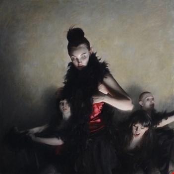 BOUGUEREAU AWARD: The Performance (2015). 100 x 100 cm | 391/4 x 391/4 in. Oil on canvas. (Nick Alm)