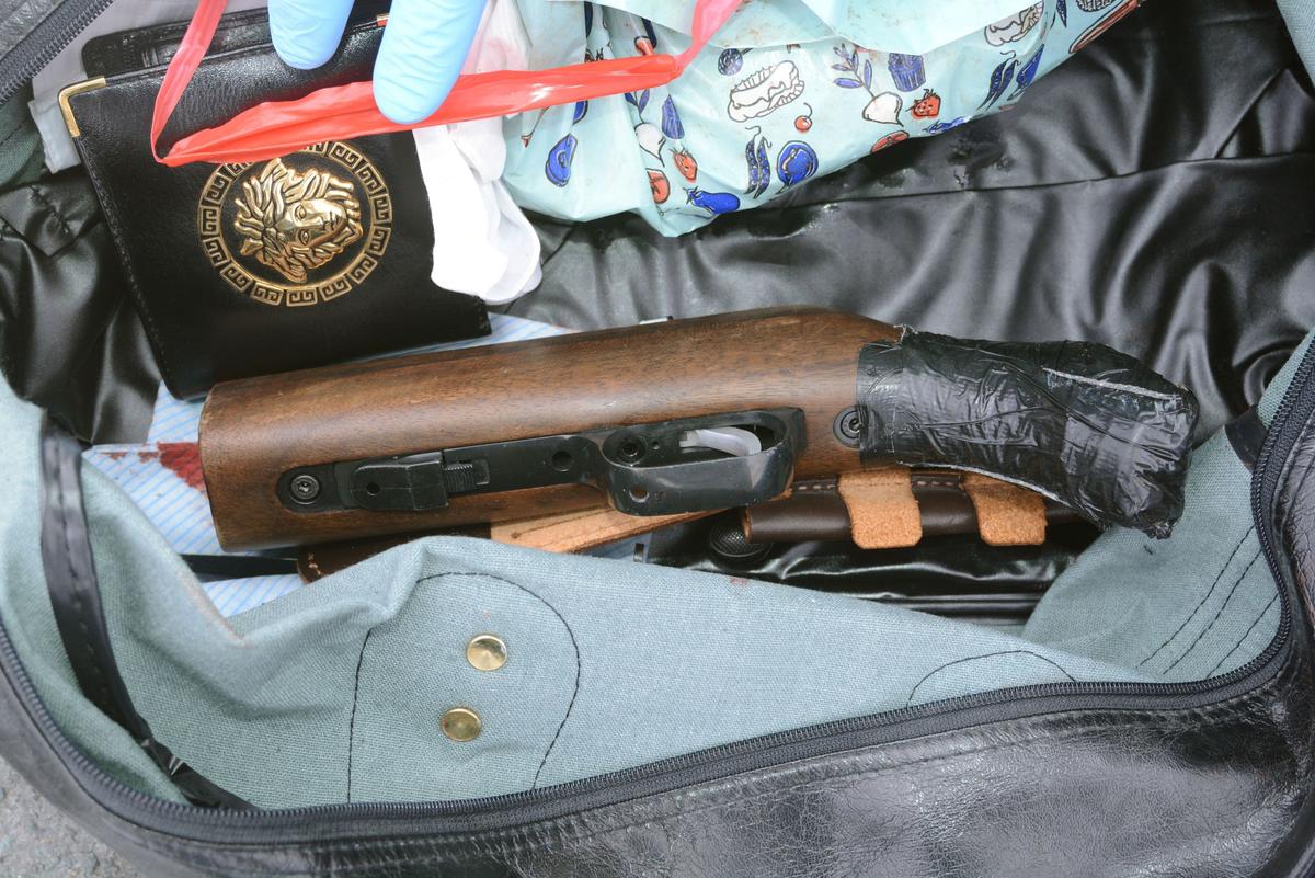 A gun that was presented in evidence during the trial of Thomas Mair. (West Yorkshire Police via AP)