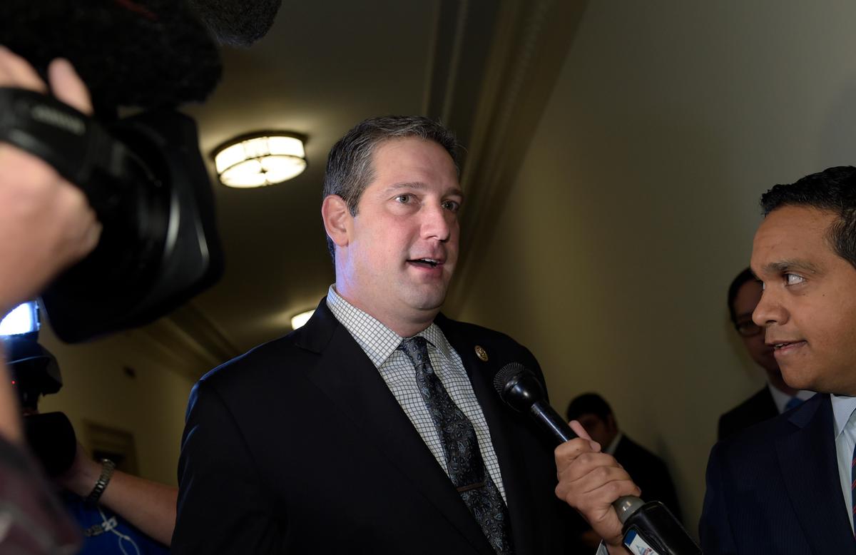 Rep. Tim Ryan, D-Ohio, arrives for the House Democratic Caucus meeting on Capitol Hill in Washington on Nov. 30, 2016. (AP Photo/Susan Walsh)