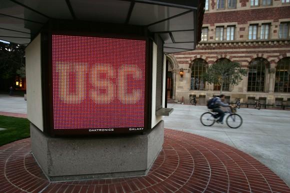 The University of Southern California (USC) campus is seen on March 6, 2007 in Los Angeles, California. (Photo by David McNew/Getty Images)