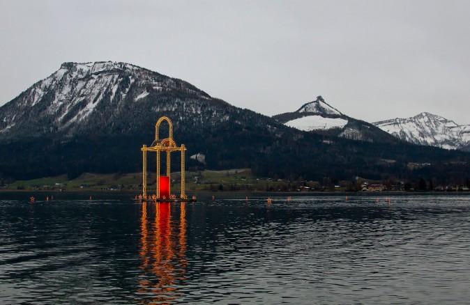 The lantern of peace on Lake Wolfgangsee. (Austria Tourist Office)