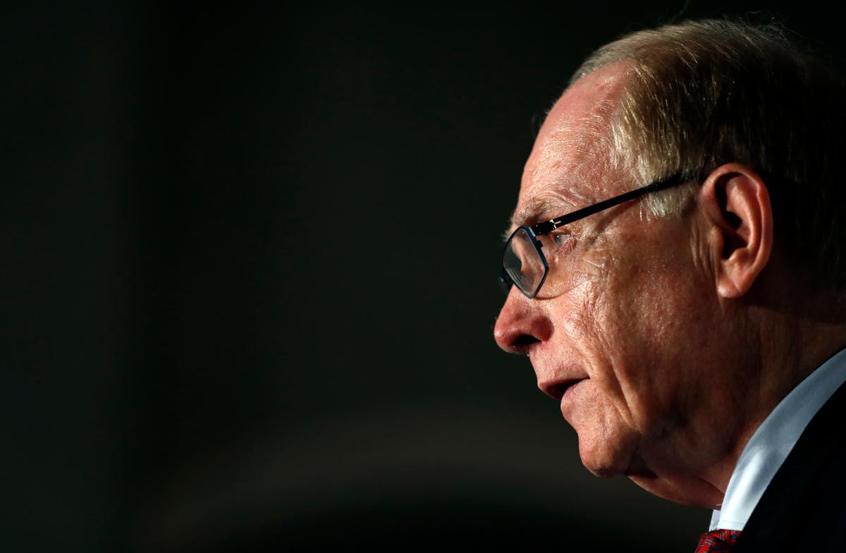 World Anti-Doping Agency investigator Richard McLaren during a press conference in London, on Dec. 9, 2016. (AP Photo/Kirsty Wigglesworth)