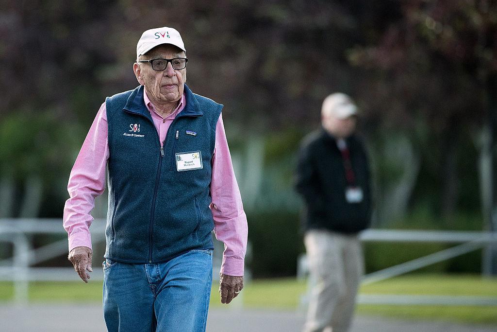 Rupert Murdoch, CEO of News Corp, attends the annual Allen & Company Sun Valley Conference, in Sun Valley, Idaho on July 7, 2016. (Drew Angerer/Getty Images)