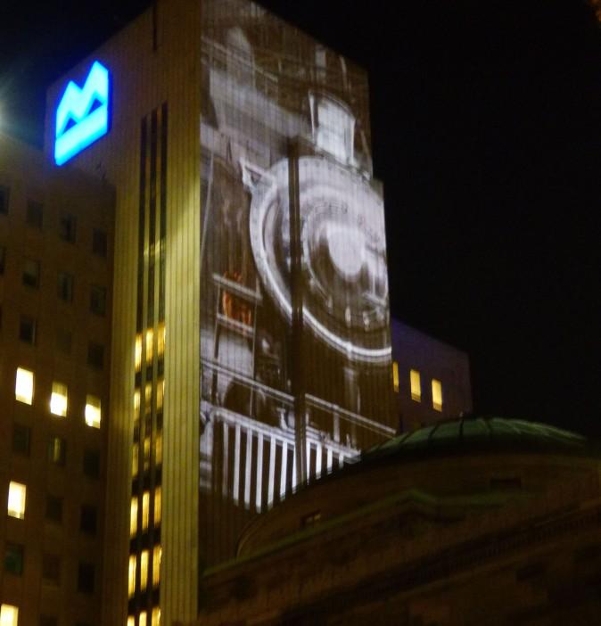 A City Memories projection. (Barbara Angelakis)