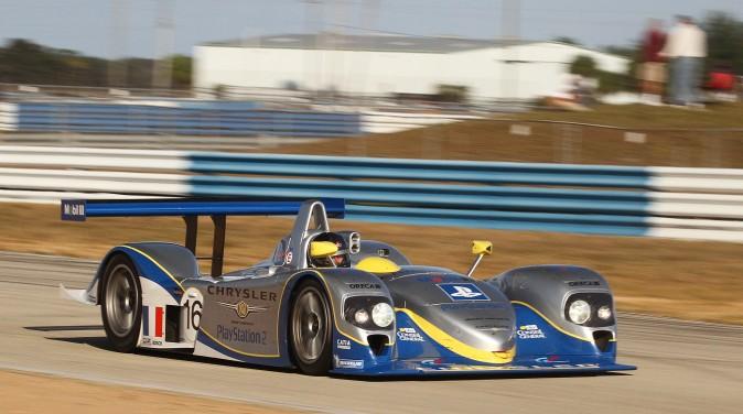 Florent Moulin brought his Chrysler LMP-Judd all the way from Luxembourg to compete in the Classic 12 Hours. (Chris Jasurek/Epoch Times)