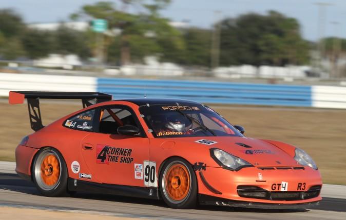 Robert Cohen finished fourth in Group F and first in class F2 in the #90 2003 Porsche 996. (Chris Jasurek/Epoch Times)