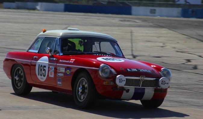 Mark Ashworth finished first in Class A7 in his #185 1963 MGB. (Chris Jasurek/Epoch Times)