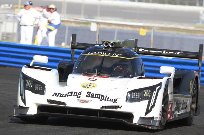The #5 Action Express Cadillac DPi V.R. seems to have less busy front end aero than the Mazda. (Chris Jasurek/Epoch Times)