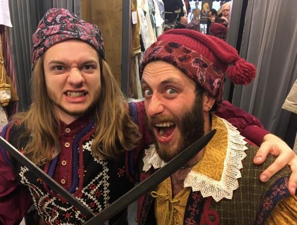 Singers Adam Norad and Brian Dearden as two rowdy pirates in "The Pirates of Penzance." (Courtesy Toronto Operetta Theatre)